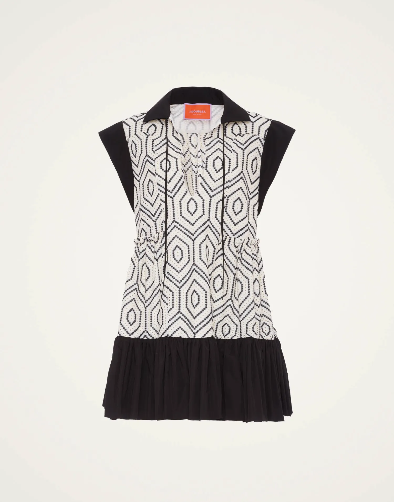 La DoubleJ Vestiti<Jackie Mini DressSolid Ivory in Cotton Sangallo