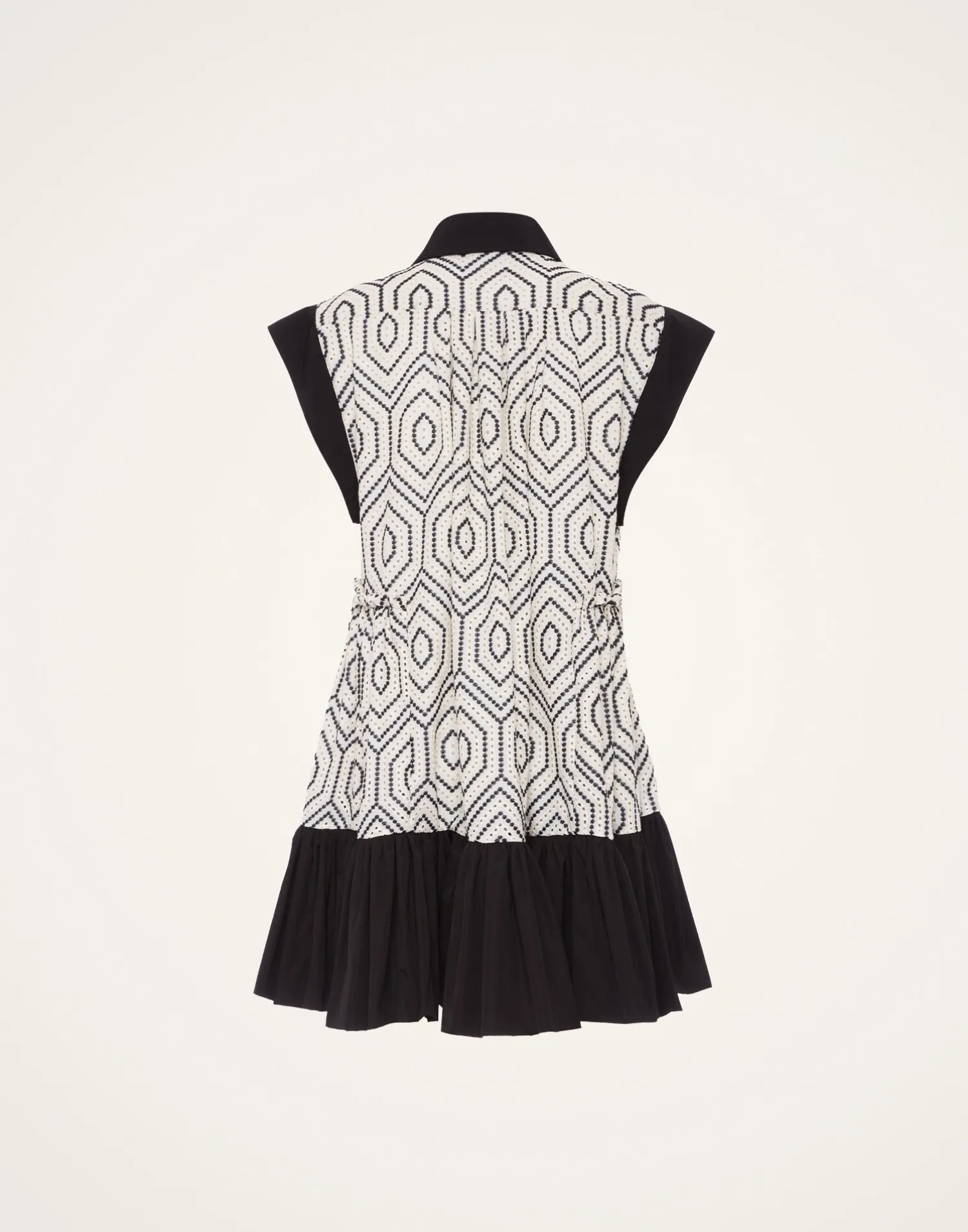 La DoubleJ Vestiti<Jackie Mini DressSolid Ivory in Cotton Sangallo