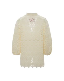 La DoubleJ Camicie E Top<Jackie ShirtEvil Eye Ivory in Macrame