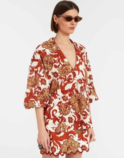 La DoubleJ Camicie E Top<Jackie ShirtReef White in Printed Lace