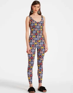 La DoubleJ Loungewear<Jazzercize SuitWhitsun Mini Blue in Skinny Jersey