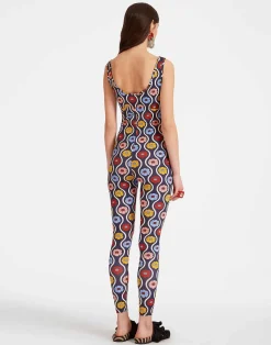 La DoubleJ Loungewear<Jazzercize SuitWhitsun Mini Blue in Skinny Jersey