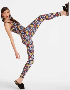 La DoubleJ Loungewear<Jazzercize SuitWhitsun Mini Blue in Skinny Jersey