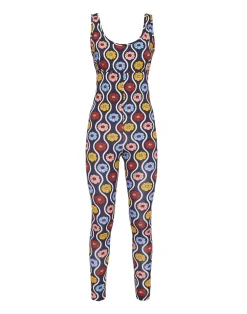 La DoubleJ Loungewear<Jazzercize SuitWhitsun Mini Blue in Skinny Jersey