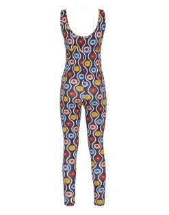 La DoubleJ Loungewear<Jazzercize SuitWhitsun Mini Blue in Skinny Jersey