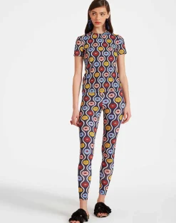 La DoubleJ Loungewear<Jazzercize T-ShirtWhitsun Mini Blue in Skinny Jersey