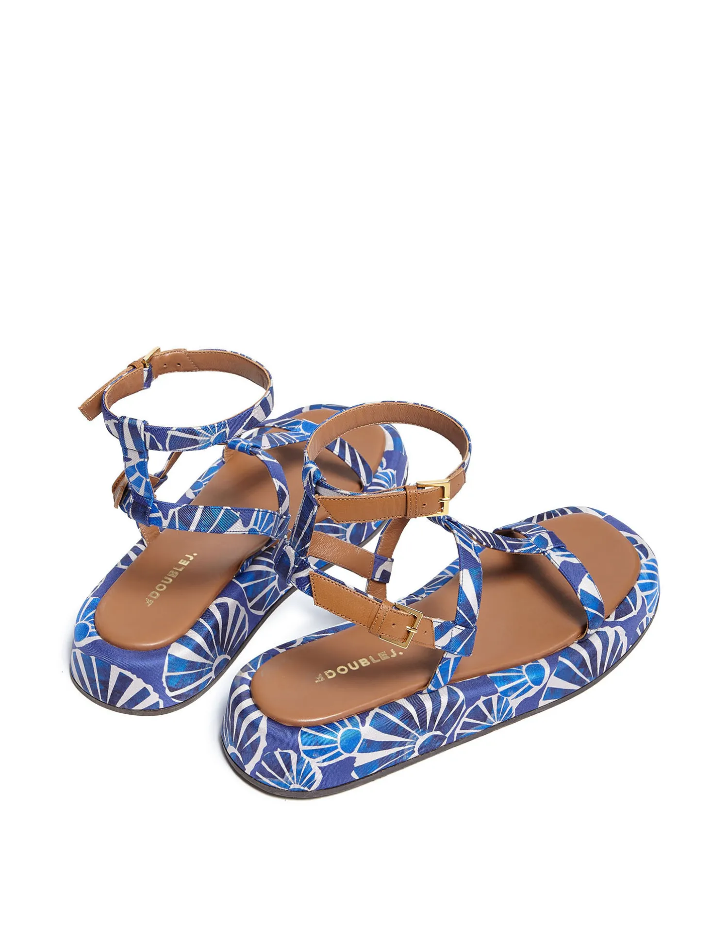 La DoubleJ Scarpe|Accessories<Jazzy SandalsConchiglie in Twill