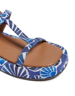 La DoubleJ Scarpe|Accessories<Jazzy SandalsConchiglie in Twill