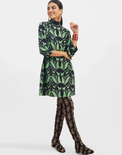 La DoubleJ Vestiti<Juliet DressPapyrus Green in Sablé Satin