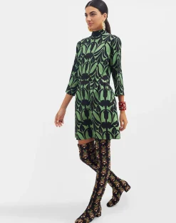 La DoubleJ Vestiti<Juliet DressPapyrus Green in Sablé Satin