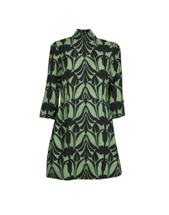La DoubleJ Vestiti<Juliet DressPapyrus Green in Sablé Satin