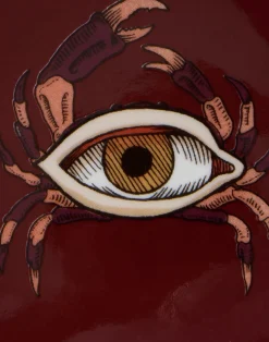 La DoubleJ Vassoi E Svuotatasche|Home Décor<KeepsakeThe Crab Bordeaux in Porcelain