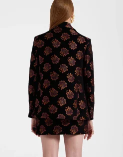La DoubleJ Capispalla<Kelly JacketRosette Black in Jacquard