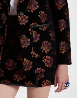 La DoubleJ Capispalla<Kelly JacketRosette Black in Jacquard