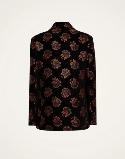 La DoubleJ Capispalla<Kelly JacketRosette Black in Jacquard