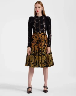 La DoubleJ Party Dressing<Kelly SkirtCherubs Multicolor in Fil Coupé