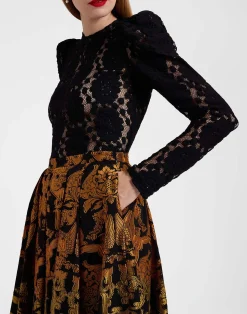 La DoubleJ Party Dressing<Kelly SkirtCherubs Multicolor in Fil Coupé