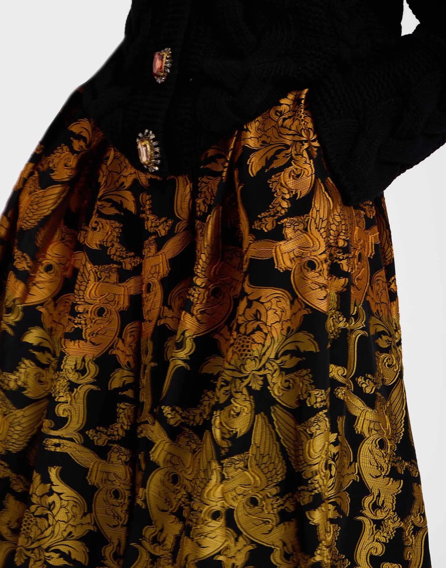 La DoubleJ Party Dressing<Kelly SkirtCherubs Multicolor in Fil Coupé