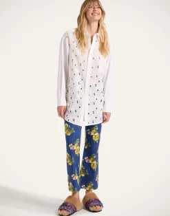 La DoubleJ Camicie E Top<Lacey Better Than Your Boyfriend's ShirtSolid Ivory in Sangallo