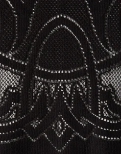 La DoubleJ Camicie E Top<Lacey House T-ShirtSolid Black in Embroidered Cotton