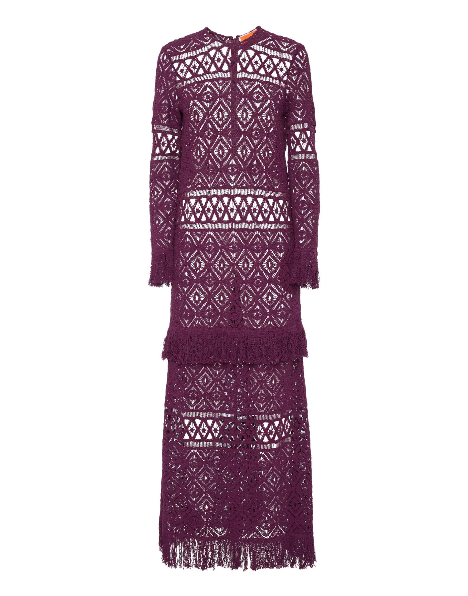 La DoubleJ Vestiti<Lacey Long Sleeve Swing DressPlaza Purple in Macramé