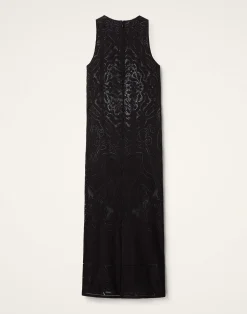 La DoubleJ Vestiti<Lacey Racer DressSolid Black in Embroidered Cotton