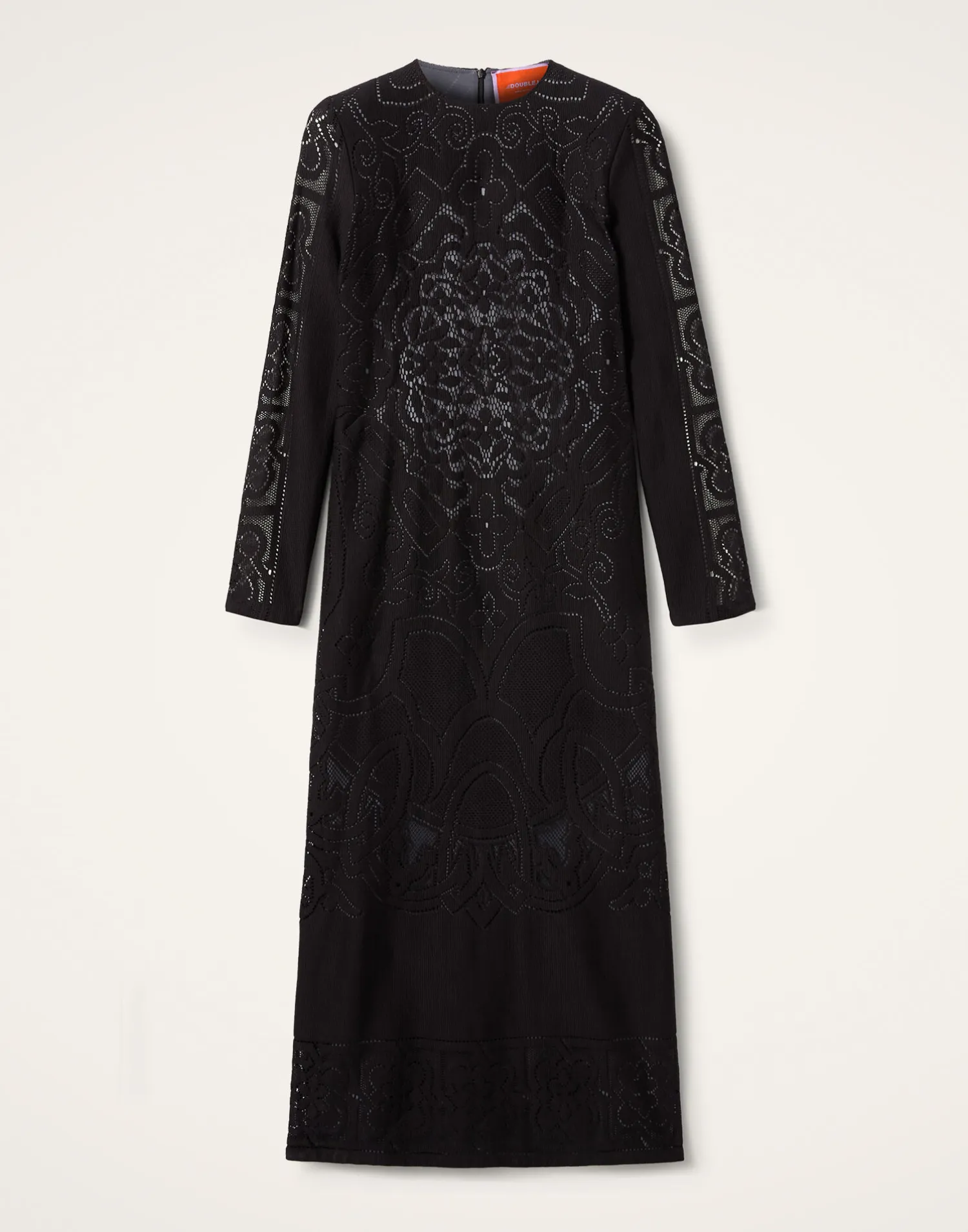La DoubleJ Vestiti<Lacey Swing DressSolid Black in Embroidered Cotton