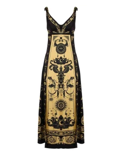 La DoubleJ Party Dressing<La Favorita DressBoboli Plac&eacute;e Black in Silk