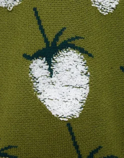 La DoubleJ Maglieria<Lampone HoodieGreen in Jacquard
