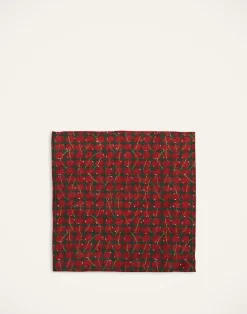 La DoubleJ Tovaglioli|Tessili<Large Napkins Set Of 2Cherries Verde in Linen