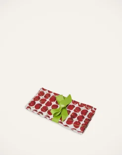 La DoubleJ Tovaglioli|Tessili<Large Napkins Set Of 2Cherries Avorio in Linen