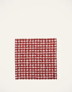 La DoubleJ Tovaglioli|Tessili<Large Napkins Set Of 2Cherries Avorio in Linen
