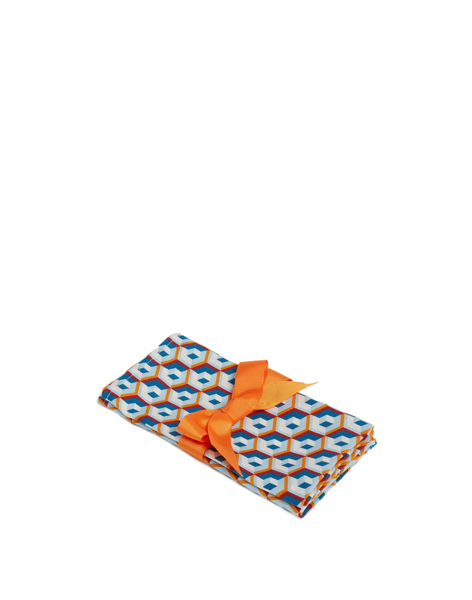 La DoubleJ Tovaglioli|Tessili<Large Napkins Set Of 2Cubi Blu in Linen