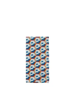 La DoubleJ Tovaglioli|Tessili<Large Napkins Set Of 2Cubi Blu in Linen