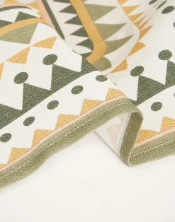 La DoubleJ Tessili<Large Napkins Set Of 2Doric Plac&eacute;e Light Green in Linen