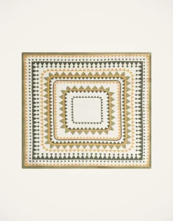 La DoubleJ Tessili<Large Napkins Set Of 2Doric Plac&eacute;e Light Green in Linen