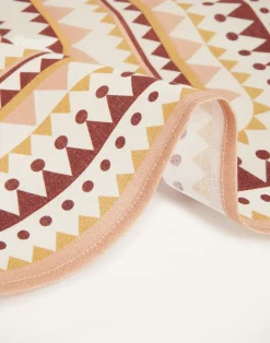 La DoubleJ Tessili<Large Napkins Set Of 2Doric Plac&eacute;e Pink in Linen