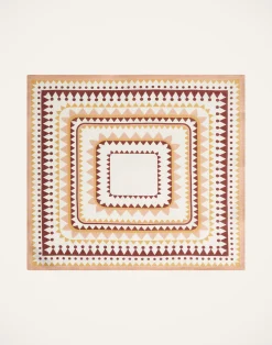 La DoubleJ Tessili<Large Napkins Set Of 2Doric Plac&eacute;e Pink in Linen