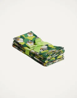 La DoubleJ Tovaglioli|Tessili<Large Napkins Set Of 6Ninfea in Linen