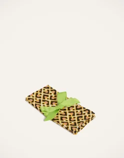 La DoubleJ Tovaglioli|Tessili<Large Napkins Set Of 2Puzzle Rosa in Linen