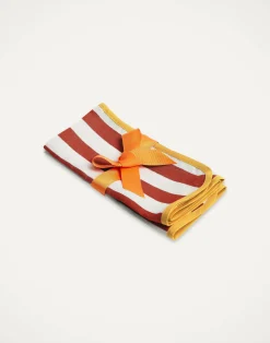 La DoubleJ Tessili<Large Napkins Set Of 2Riviera Brick in Linen