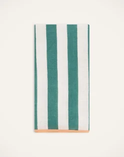 La DoubleJ Tessili<Large Napkins Set Of 2Riviera Green in Linen