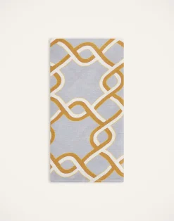 La DoubleJ Tessili<Large Napkins Set Of 2Tackle Turquoise in Linen