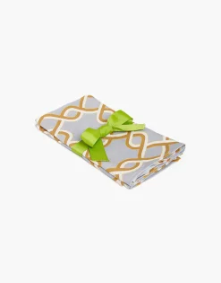 La DoubleJ Tessili<Large Napkins Set Of 2Tackle Turquoise in Linen