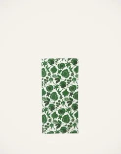 La DoubleJ Tovaglioli|Tessili<Large Napkins Set Of 2Wildbird Verde Small in Linen