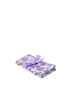 La DoubleJ Tovaglioli|Tessili<Large Napkins Set Of 2Wildbird Viola Small in Linen