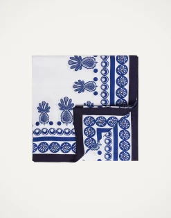 La DoubleJ Tovaglie|Tessili<Large TableclothBig Pineapple Blu (Plac&eacute;e) in Linen