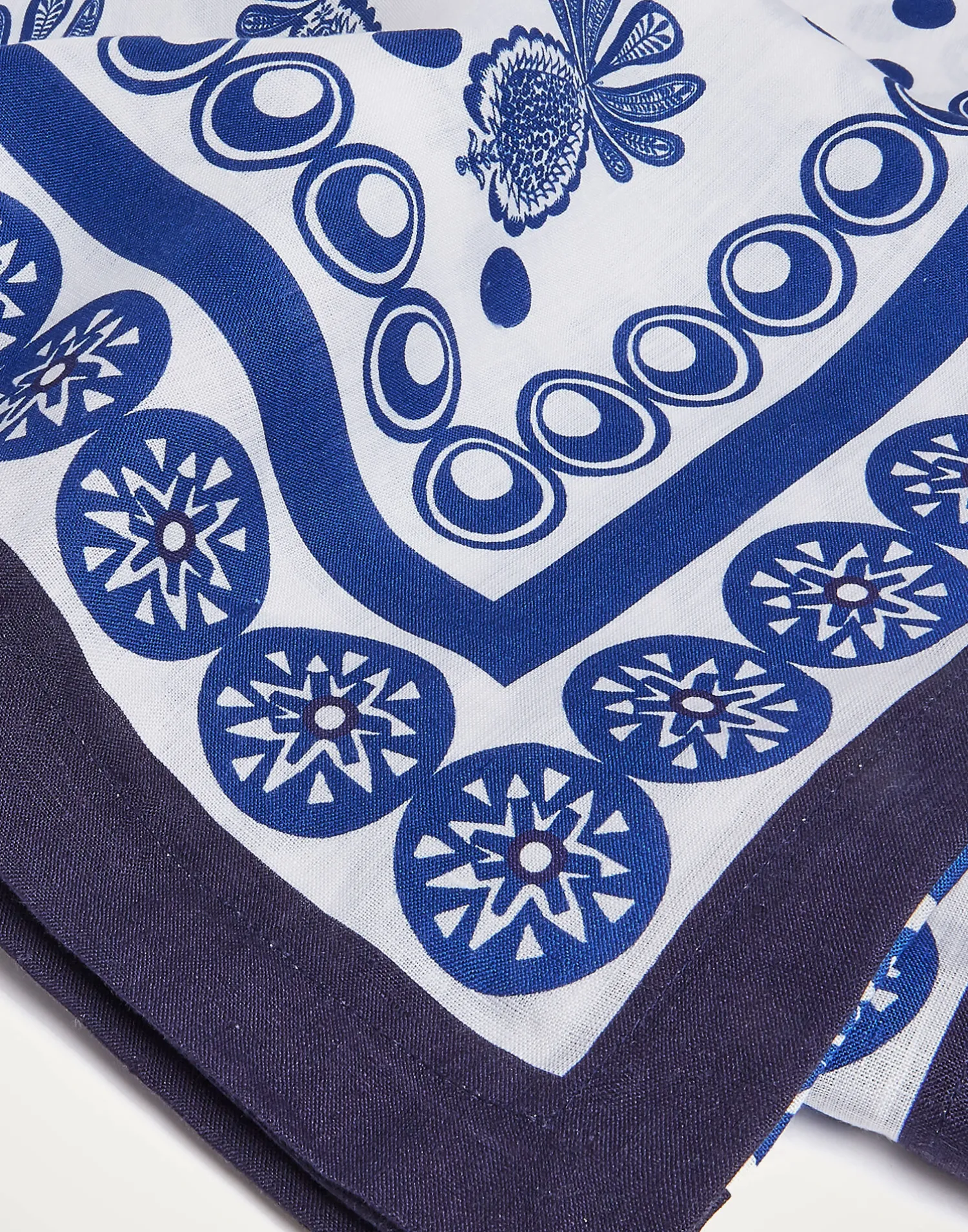 La DoubleJ Tovaglie|Tessili<Large TableclothBig Pineapple Blu (Placée) in Linen
