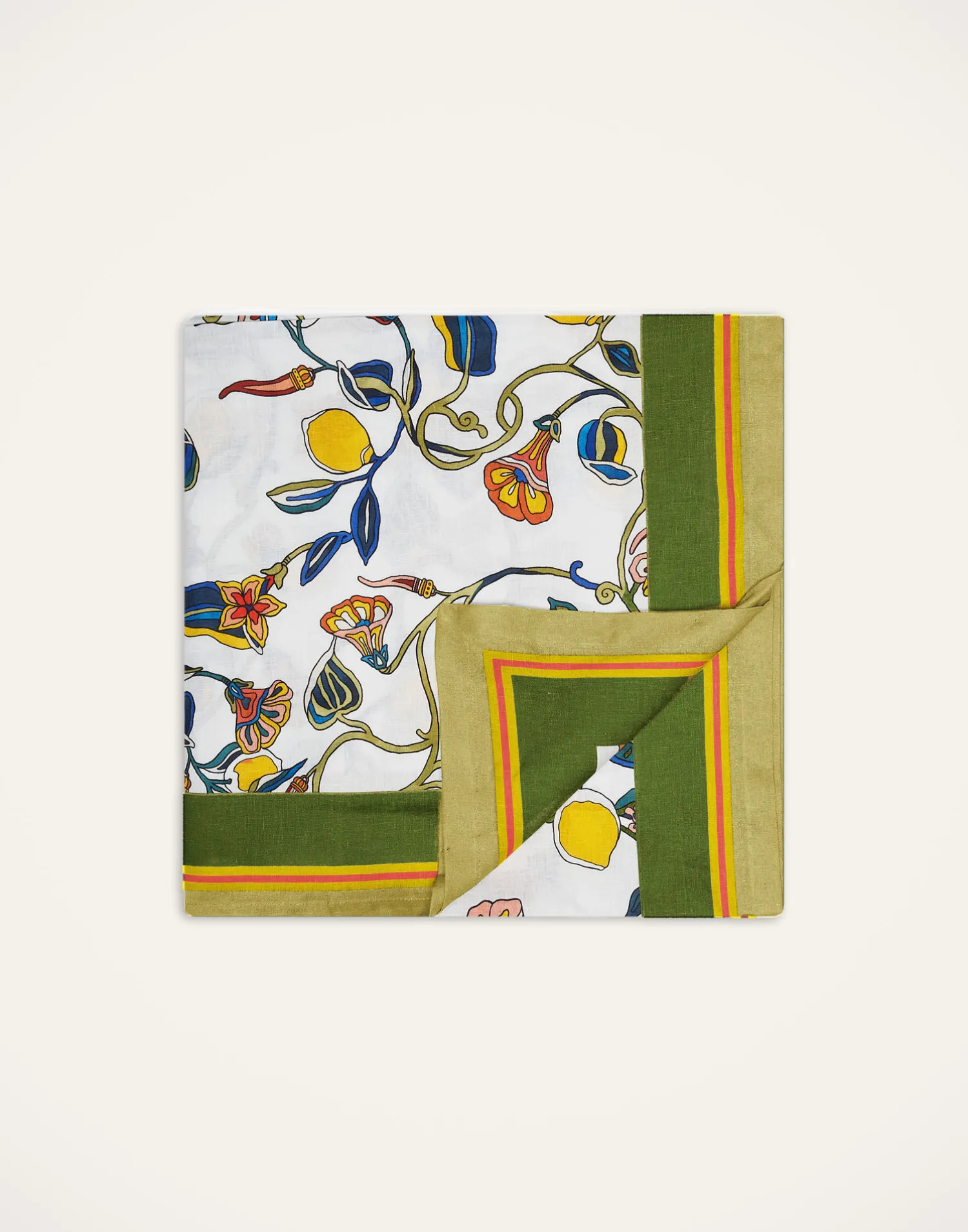 La DoubleJ Tovaglie|Tessili<Large TableclothBorboni White in Linen