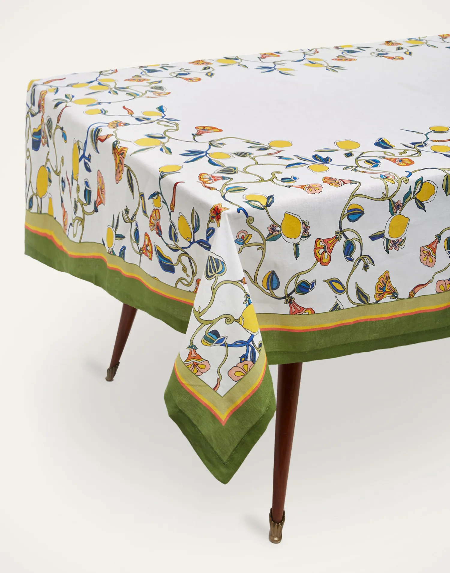 La DoubleJ Tovaglie|Tessili<Large TableclothBorboni White in Linen